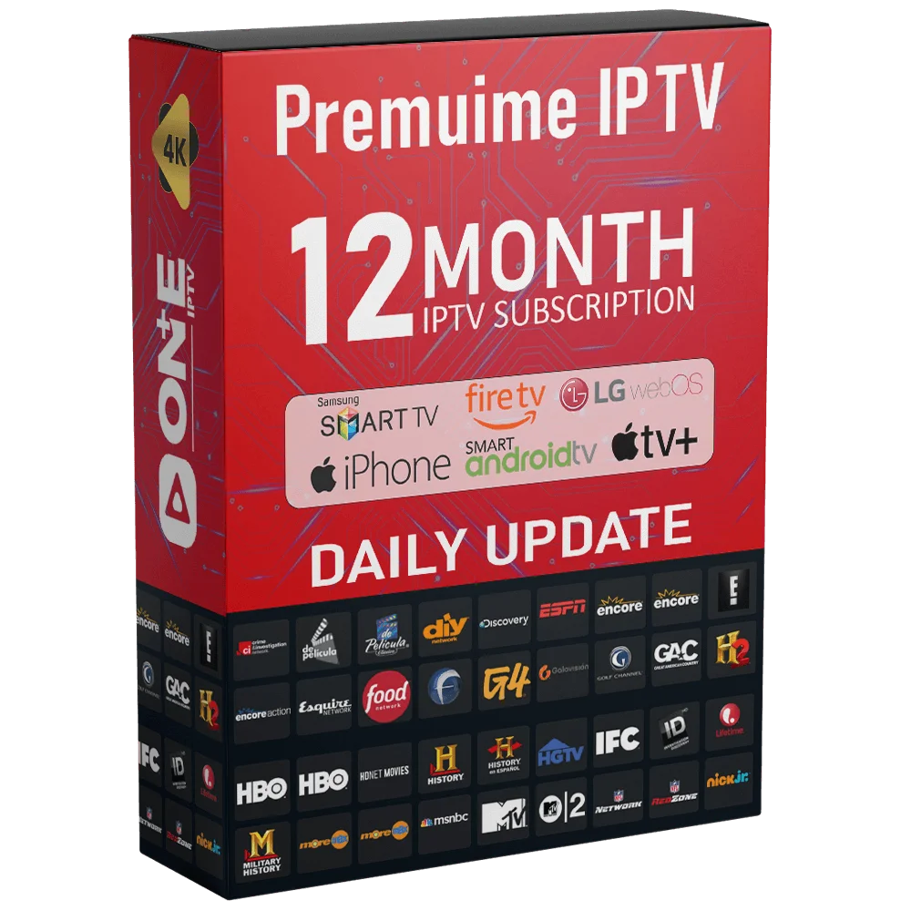12 Maanden 3-Scherm Premium IPTV Abonnement