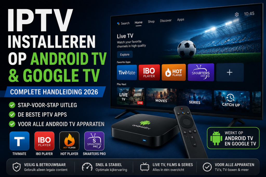 IPTV installeren op Android TV en Google TV: complete handleiding